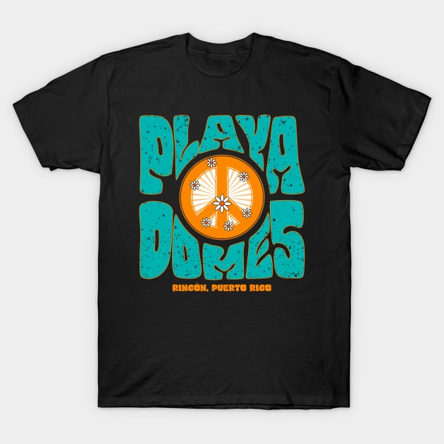 Playa Domes Rincón Puerto Rico T-Shirt by liomal